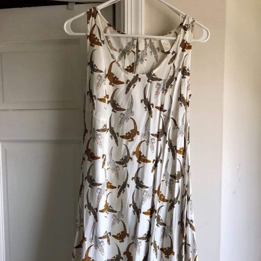 NWOT Gold Alligator Print Dress